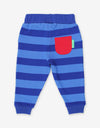Toby Tiger - Organic Joggers - Striped Blue/Blue