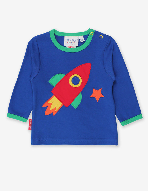 Toby Tiger - LS Tee - Organic Rocket Applique