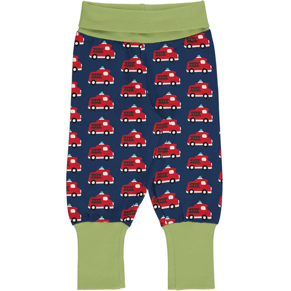 Maxomorra - Rib Pants - Fire Truck ** LAST ONE sz 62/68cm
