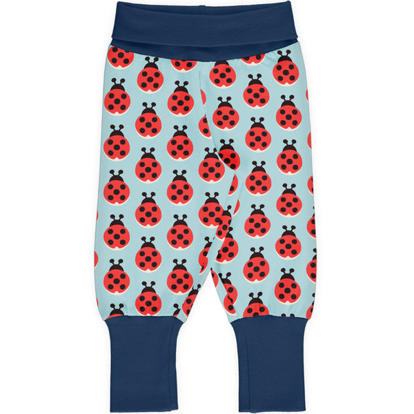 PRICE DROP * Maxomorra - Rib Pants - Lazy Ladybird ** LAST SIZE 62/68cm