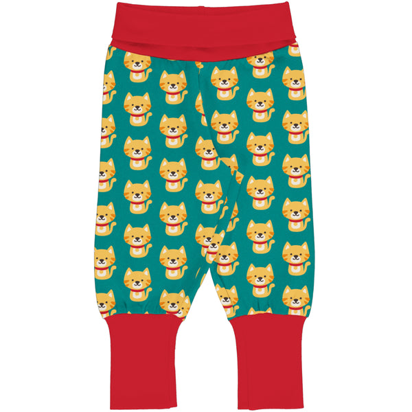 Maxomorra - Rib Pants - Cat ** LAST SIZE 62/68cm