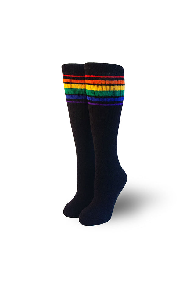 Pride Socks 19in black tubes - Joy