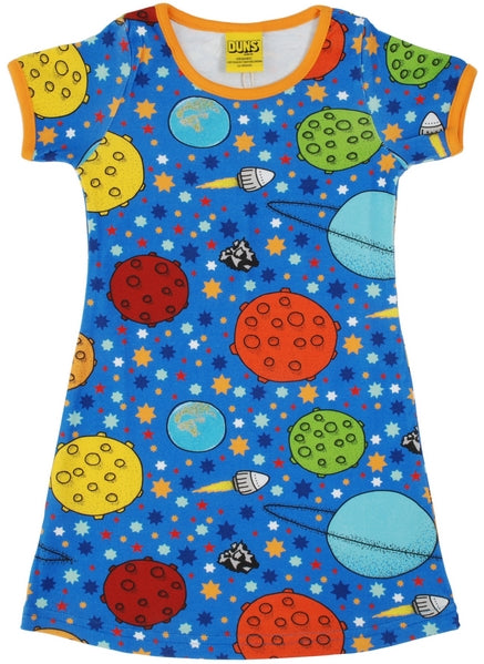 Duns Sweden SS dress - Space - Blue ** LAST ONE sz 80cm **