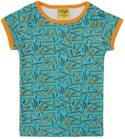 Duns Sweden SS Tee - Pencil - Turquoise