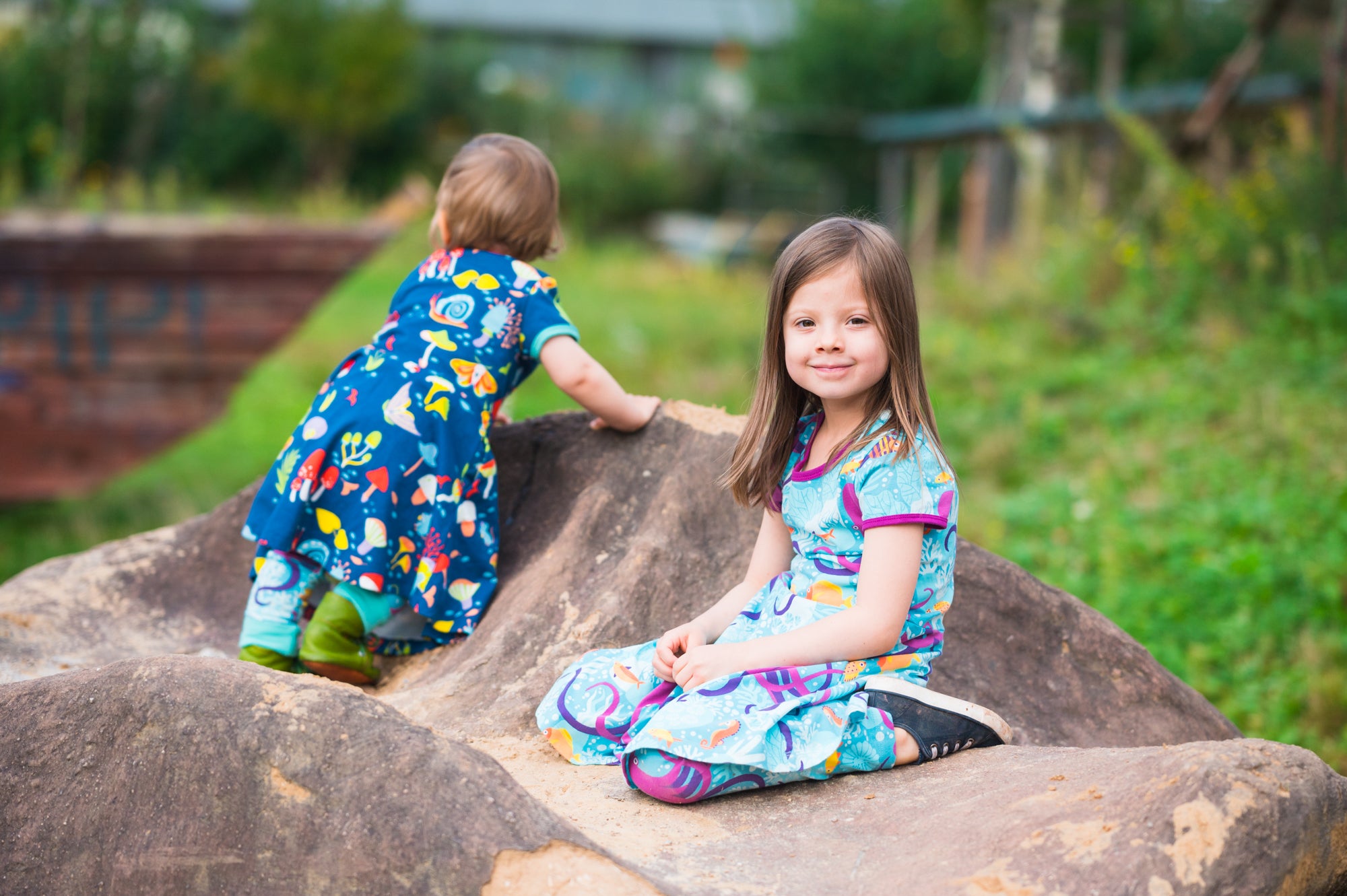Merle Kids - SS Skater Dress - Under The Sea ** LAST ONE sz 92/98cm