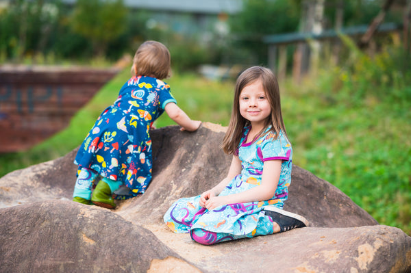 Merle Kids - SS Skater Dress - Under The Sea ** LAST ONE sz 92/98cm