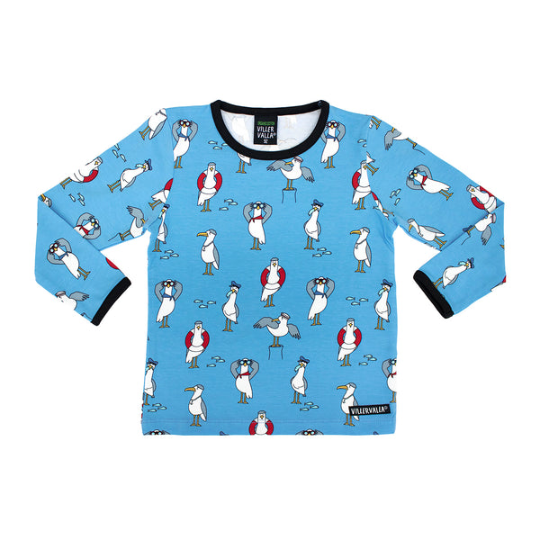 Villervalla - LS Tee - Seagull - Water