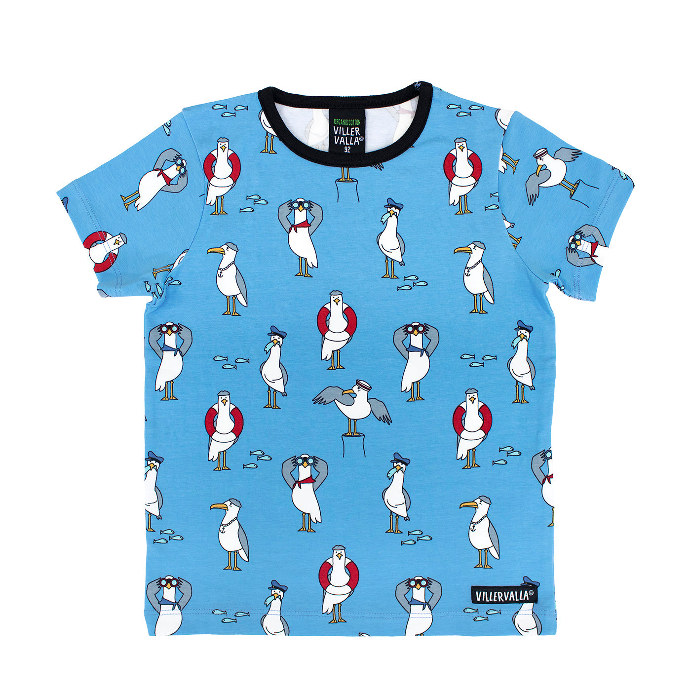 Villervalla - SS Tee - Seagull - Water ** LAST ONE sz 92cm