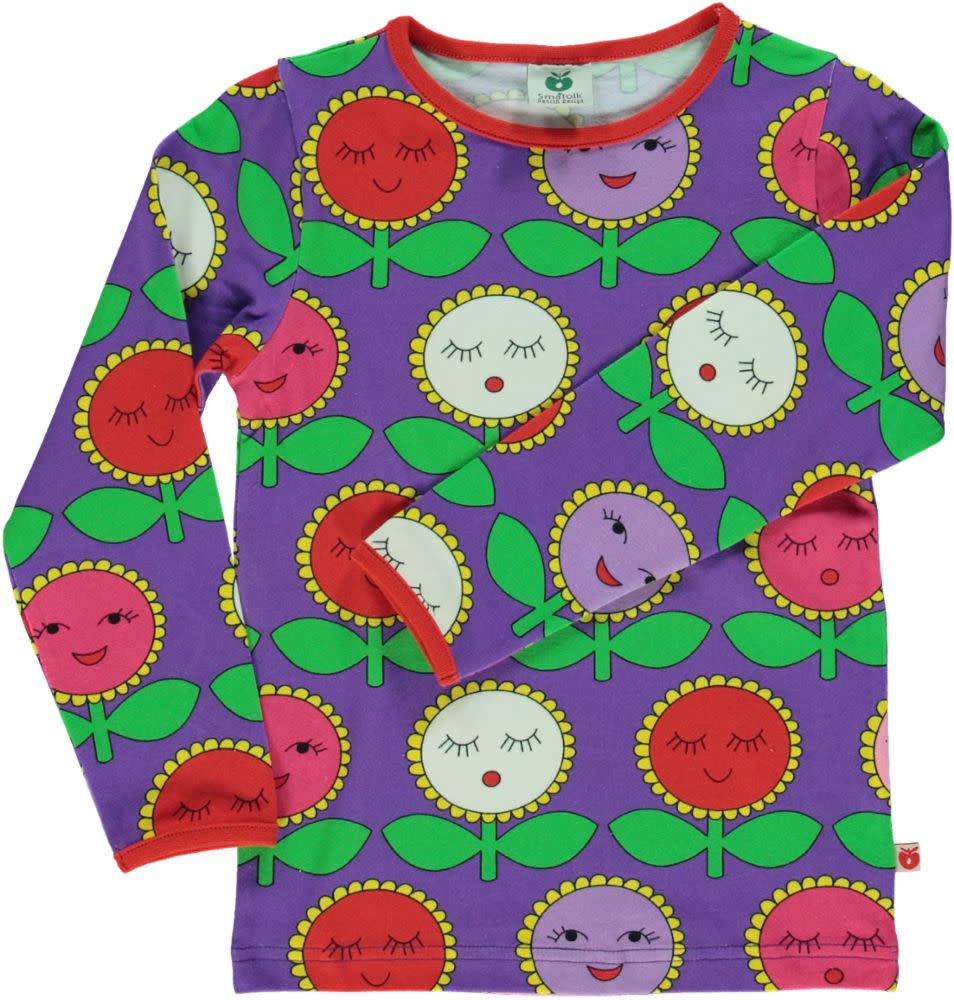 Smafolk - LS Tee - Flowers - Purple