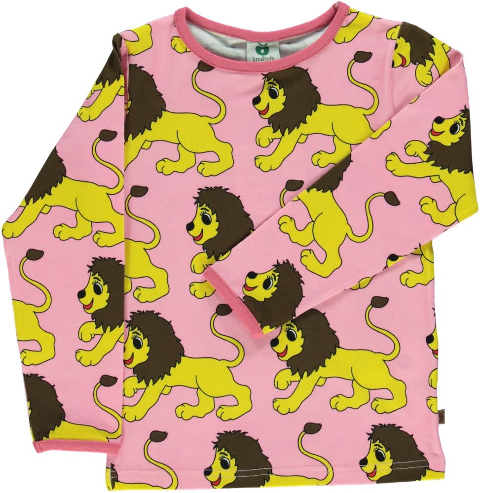 Smafolk - LS Tee - Lion - Sea Pink