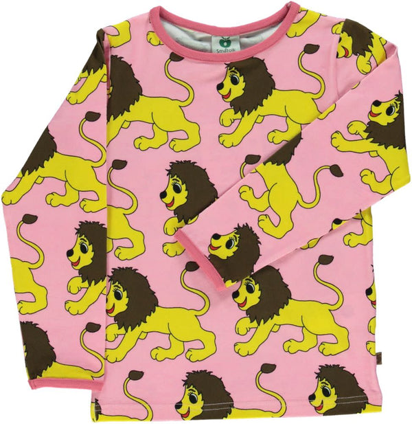 Smafolk - LS Tee - Lion - Sea Pink