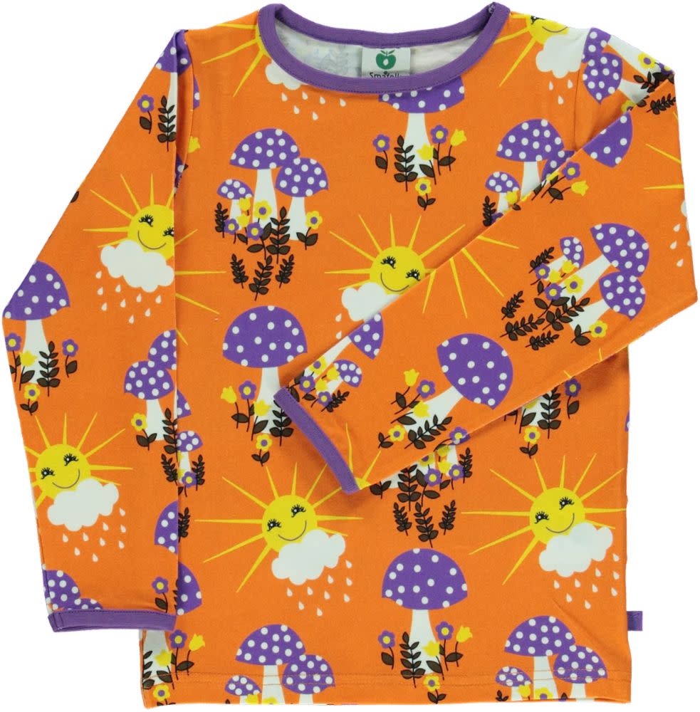 Smafolk - LS Tee - Sun Mushroom - Orange