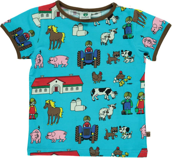 Smafolk - SS Tee - Farm - Blue Atoll
