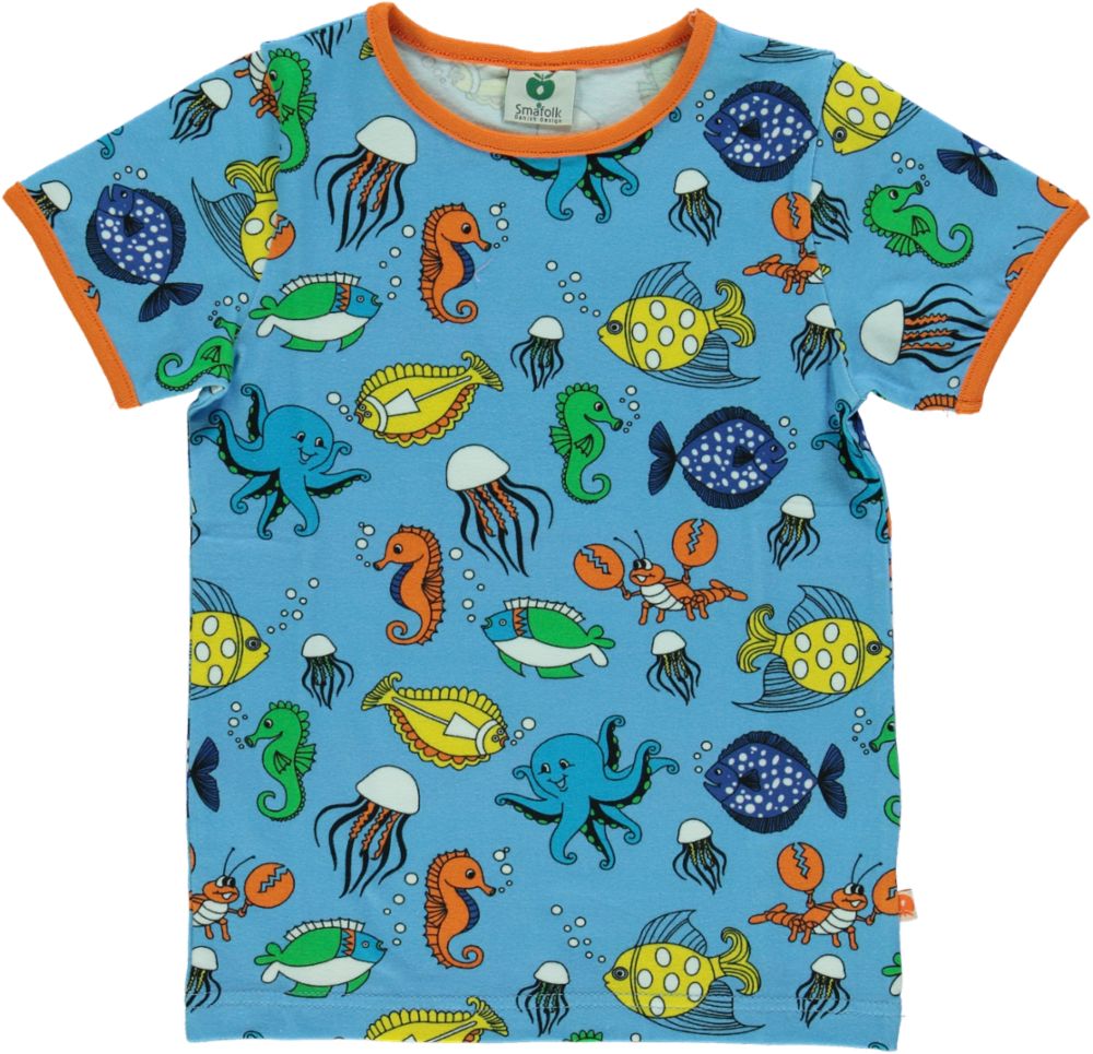 Smafolk - SS Tee - Fish - Blue Grotto