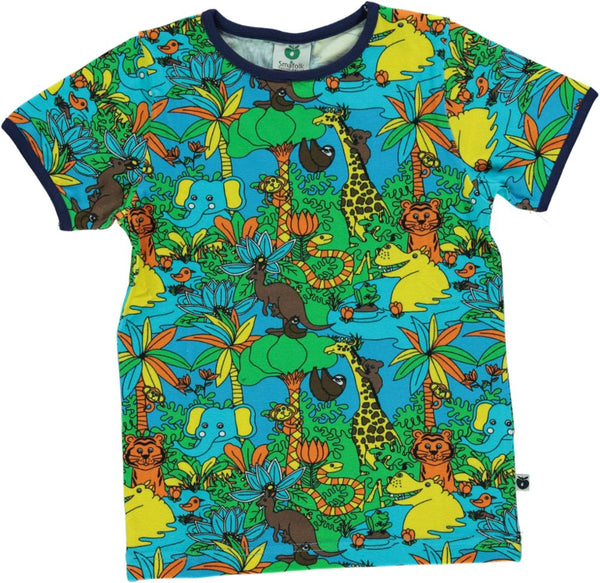 Smafolk - SS Tee - Jungle - Ocean Blue
