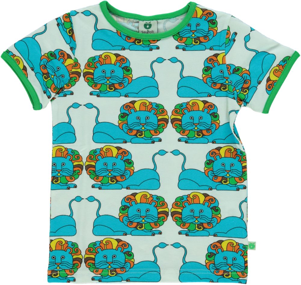 Smafolk - SS Tee - Lion - Blue Atoll