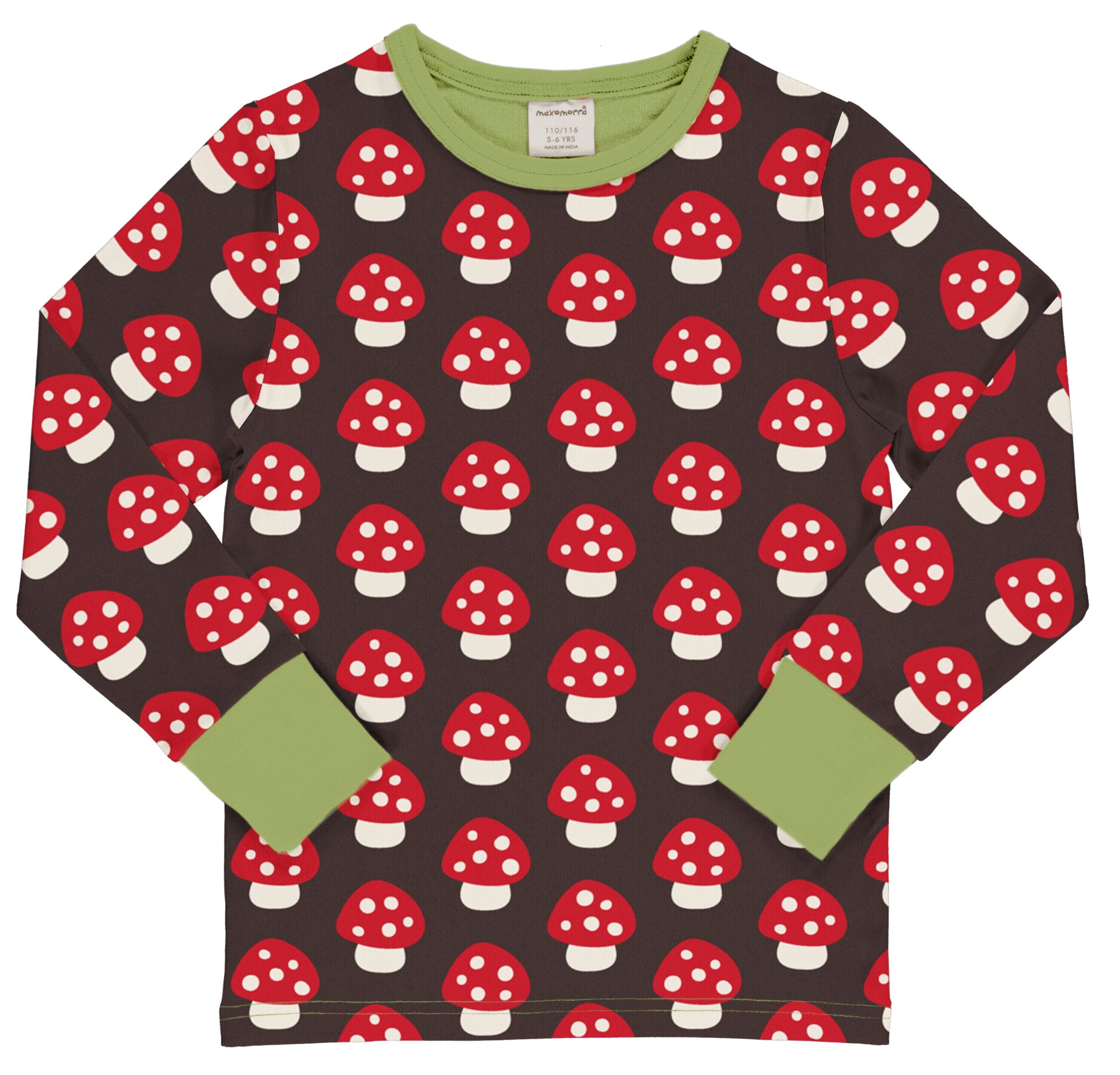 Maxomorra - LS Tee - Mushroom ** LAST ONE sz 86/92cm