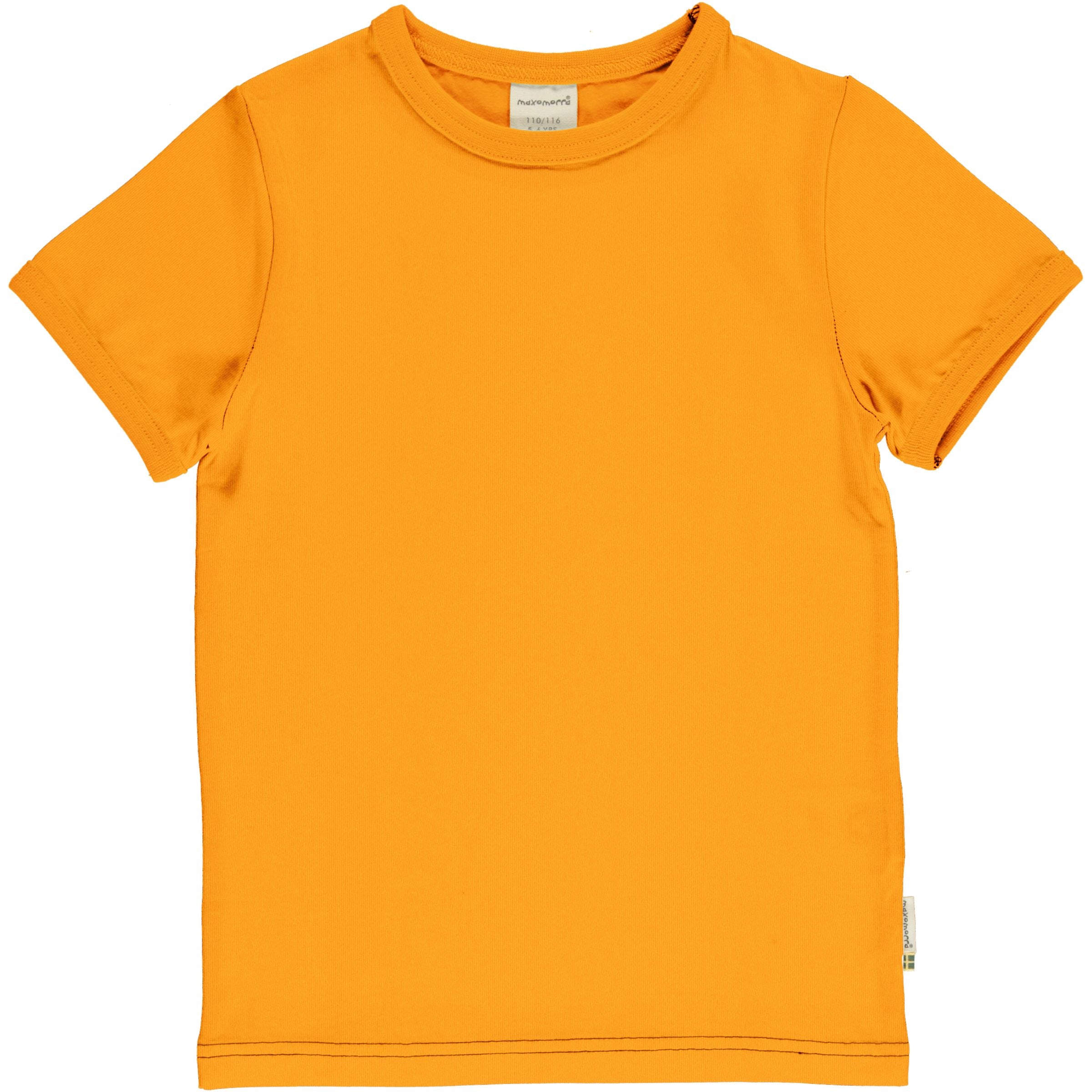Maxomorra - SS Tee - Classics Solid - Tangerine **LAST ONE 86/92cm