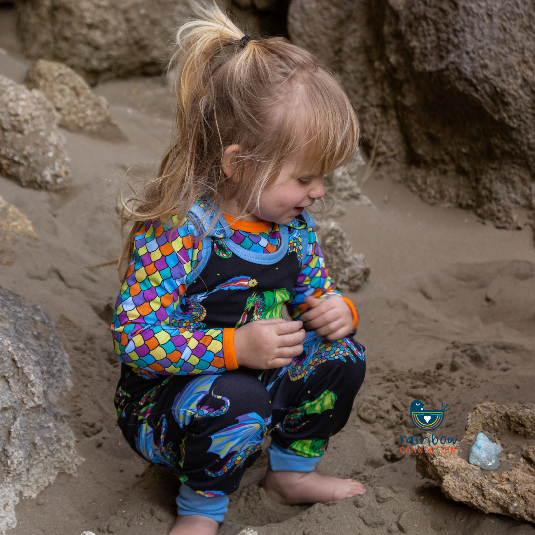 Coddi & Womple - Dungarees - Astrid and Orion - Black