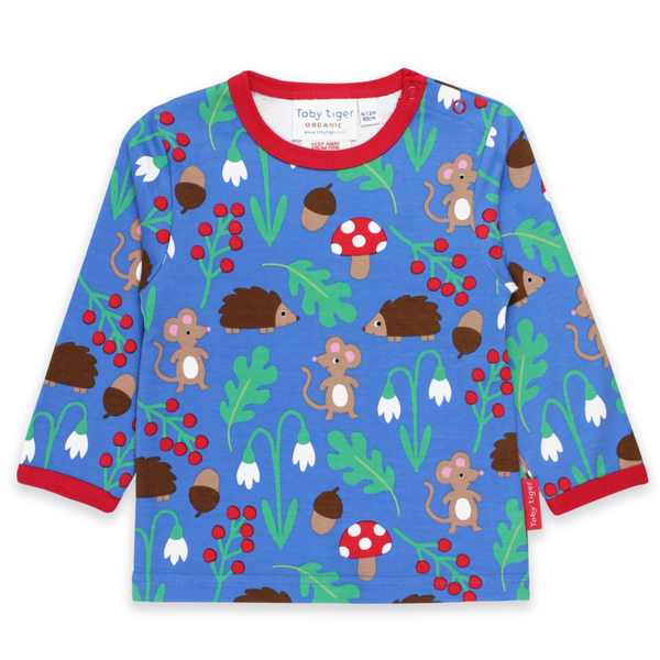 Toby Tiger - LS Tee - Woodland Print