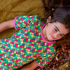 Coddi & Womple - SS Tee - Rainbow Scales - Pink Cosmos