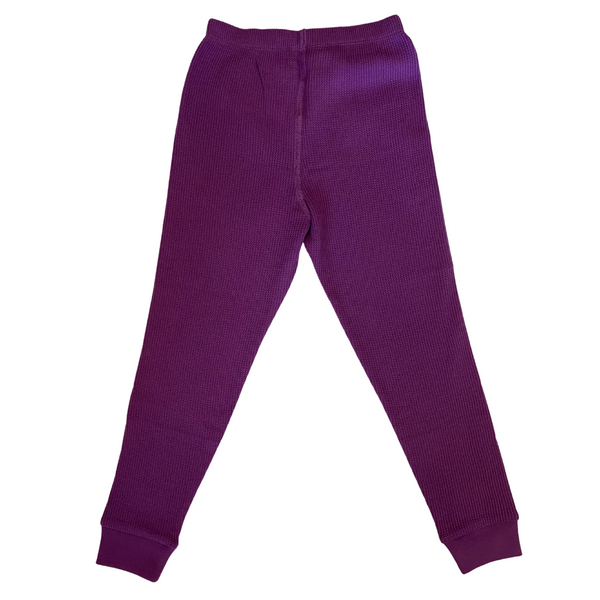 Slugs & Snails - Organic Waffles - Leggings - Plum (Adult Sizes)