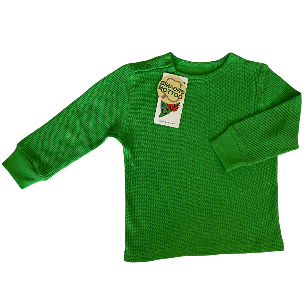 Slugs & Snails - Organic Waffles - LS Top - Green