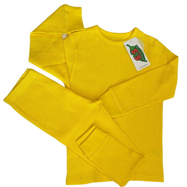 Slugs & Snails - Organic Waffles - LS Top - Yellow