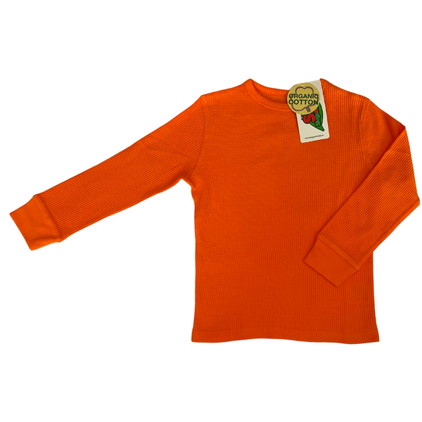 Slugs & Snails - Organic Waffles - LS Top - Orange (Adult Sizes)