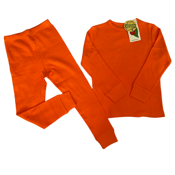 Slugs & Snails - Organic Waffles - Leggings - Orange