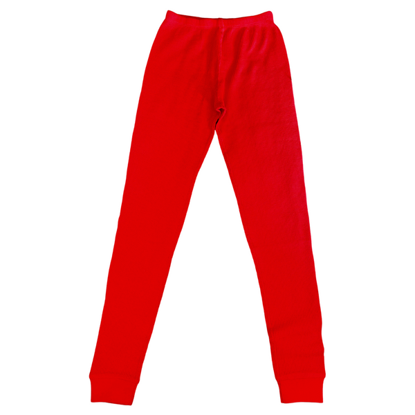 Slugs & Snails - Organic Waffles - Leggings - Red (Adult Sizes)