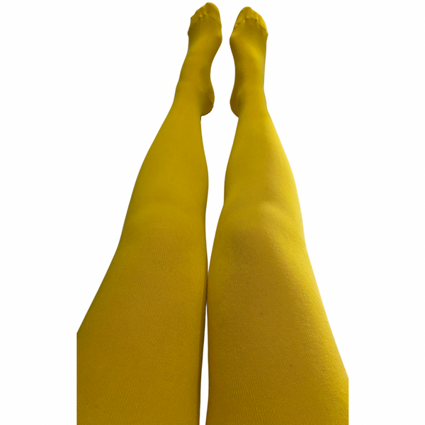 S & S Adult Tights - Block Colour - Sunflower Yellow