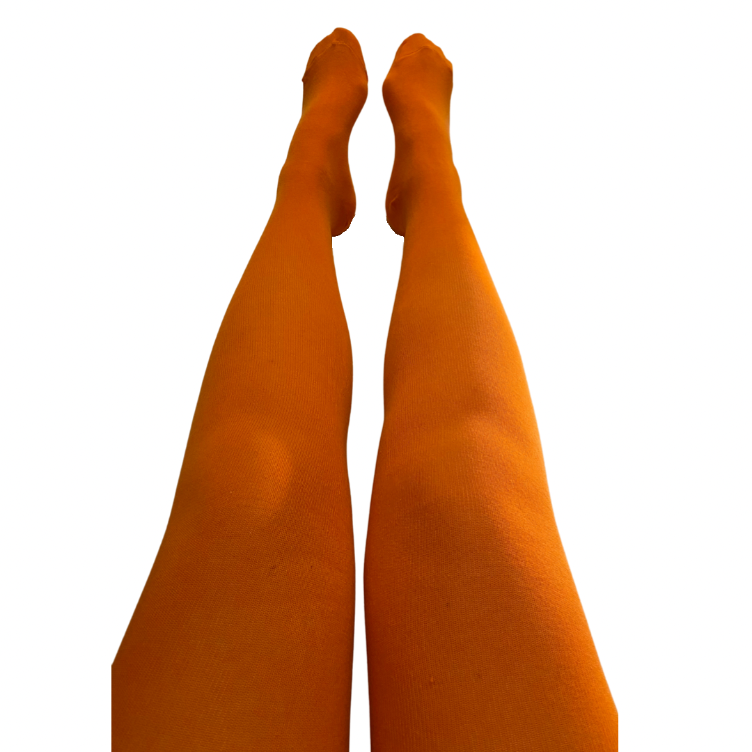 S & S Adult Tights - Block Colour - Sunrise Orange