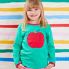 Toby Tiger - LS Tee - Organic Green Apple Applique