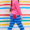 Toby Tiger - Organic Joggers - Striped Blue/Blue