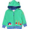 Toby Tiger - Organic Frog Applique Hoodie
