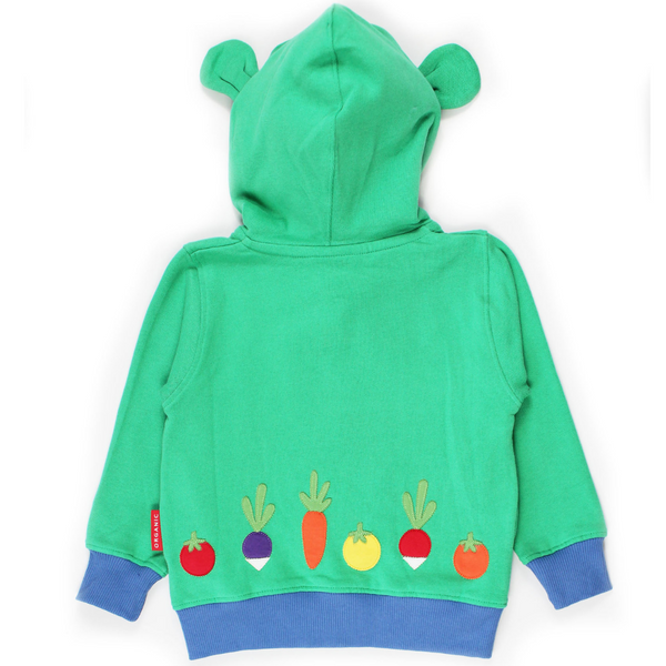 Toby Tiger - Organic Frog Applique Hoodie