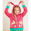 Toby Tiger - Organic Leaping Bunny Applique Hoodie