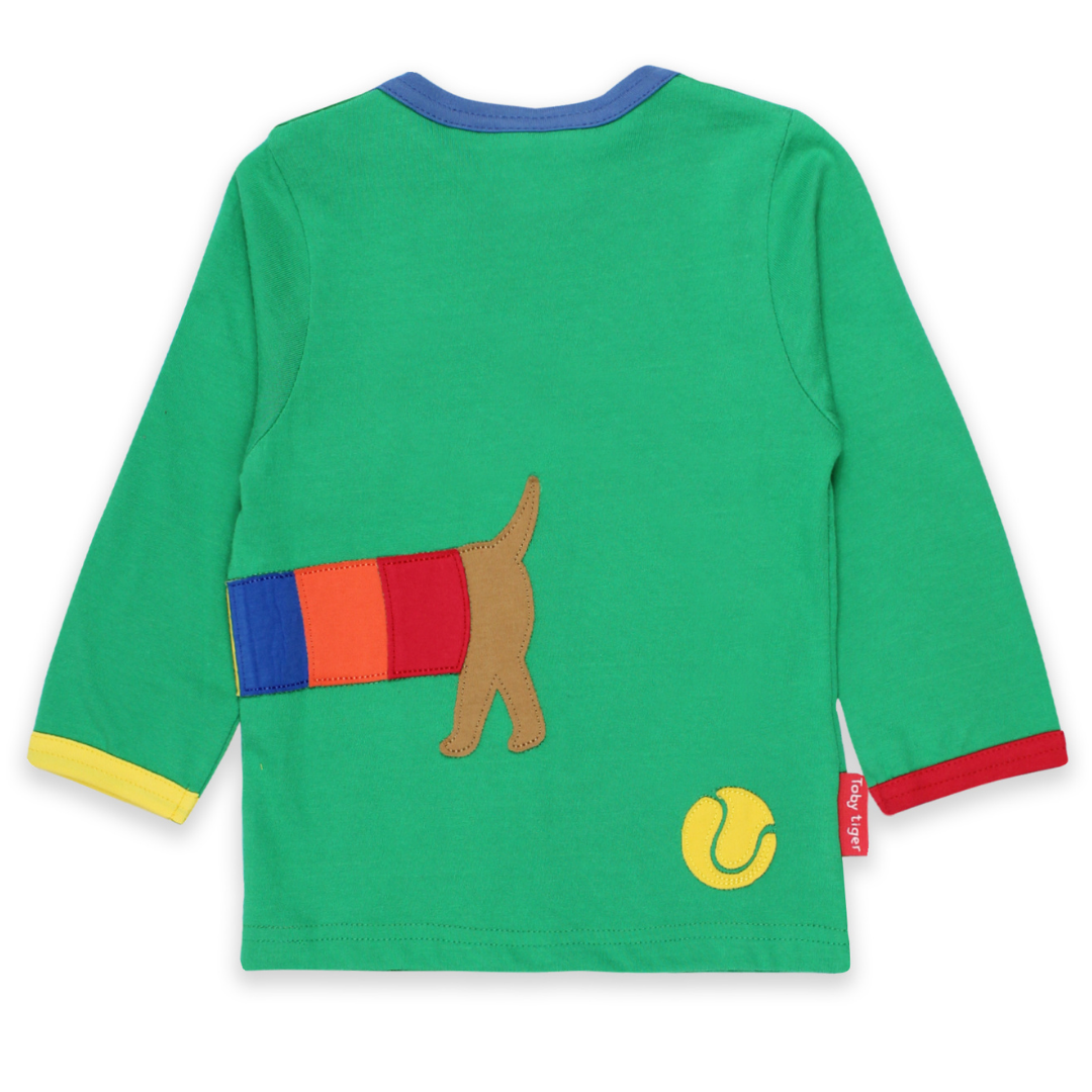 Toby Tiger - LS Tee - Organic Sausage Dog Applique