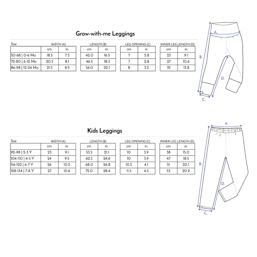 Merle Kids - Grow-With-Me Leggings - Under The Sea