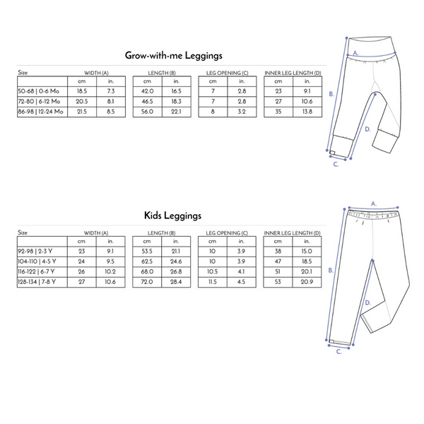 Merle Kids - Grow-With-Me Leggings - Underground