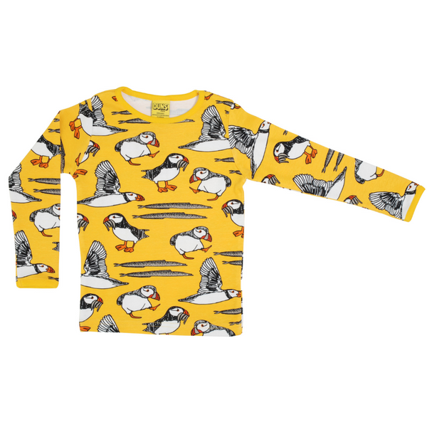 Duns Sweden - LS Tee - Puffin - Lemon