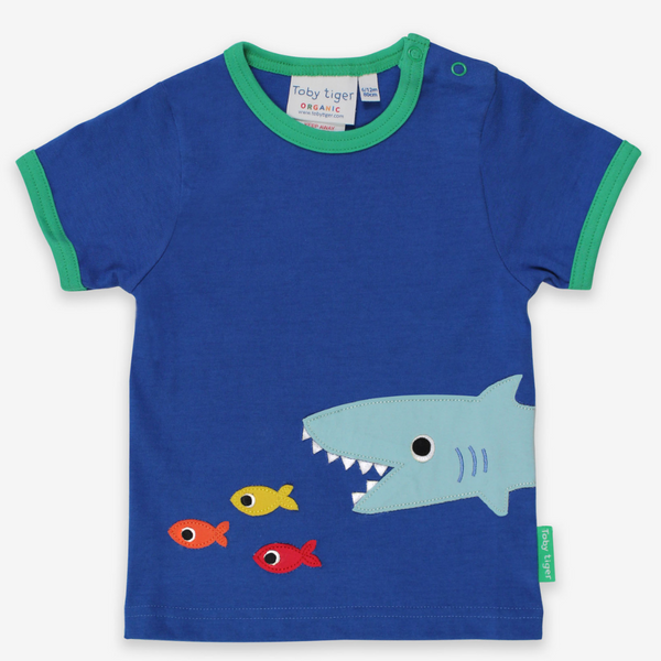Toby Tiger - SS Tee - Organic Shark Applique
