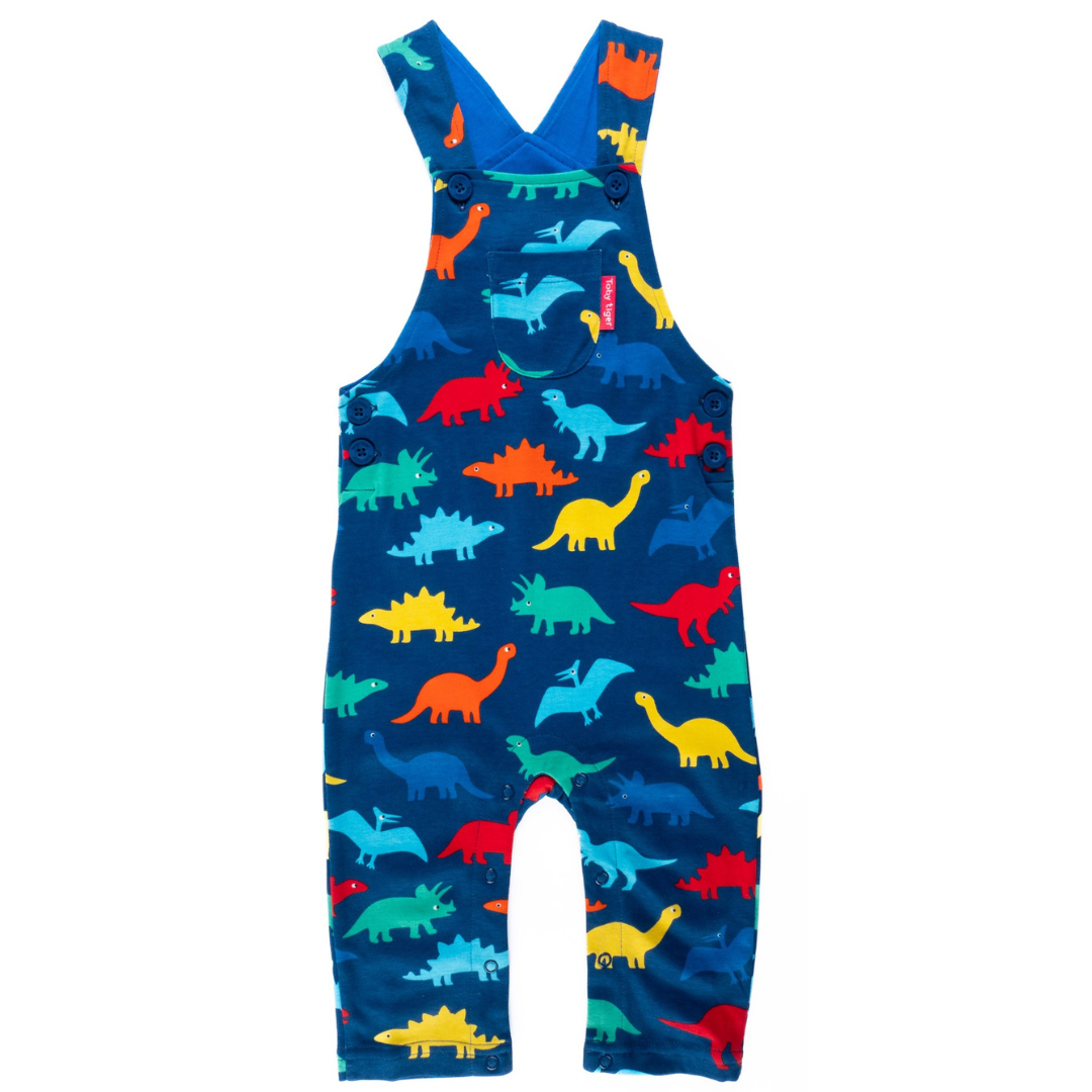 Toby Tiger - Dungarees - Organic Rainbow Dinosaur