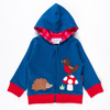 Toby Tiger - Organic Floral Mushroom Applique Hoodie