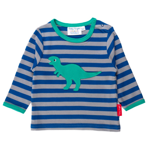 Toby Tiger - LS Tee - Organic T-Rex Applique