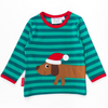 Toby Tiger - LS Tee - Organic Christmas Dog Applique