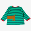Toby Tiger - LS Tee - Organic Christmas Dog Applique
