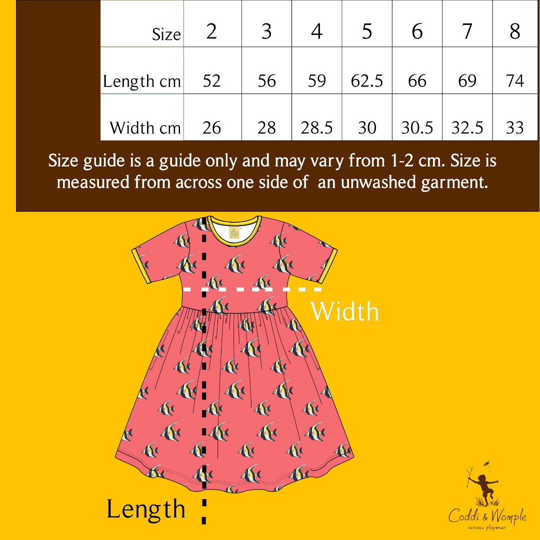 Coddi & Womple - SS Baby Doll Dress - Moorish