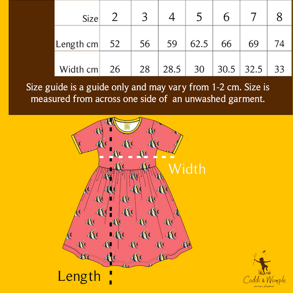 Coddi & Womple - SS Baby Doll Dress - Moorish